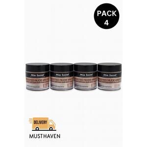 Mia Secret Frosted Nude Acrylic Powder 1oz Pack 4 Nail Art Professional